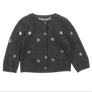 Bonpoint Polka Dot Baby Girl Cardigan